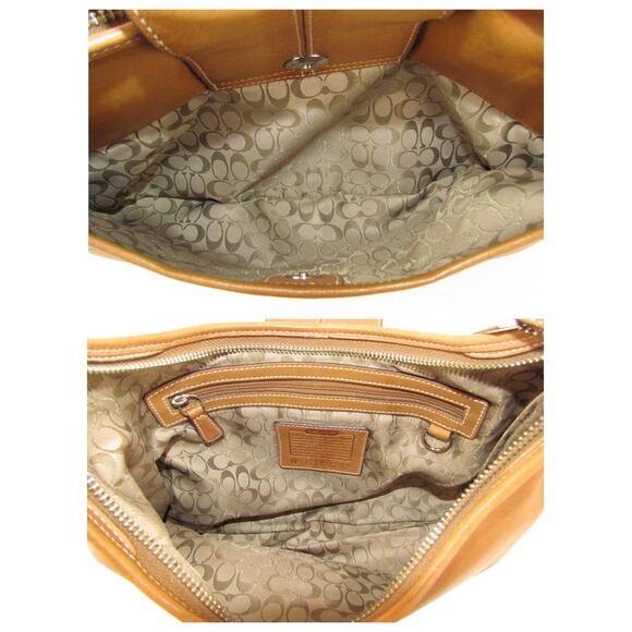 Coach Brown Leather Hobo Bag - Picture 7 of 9